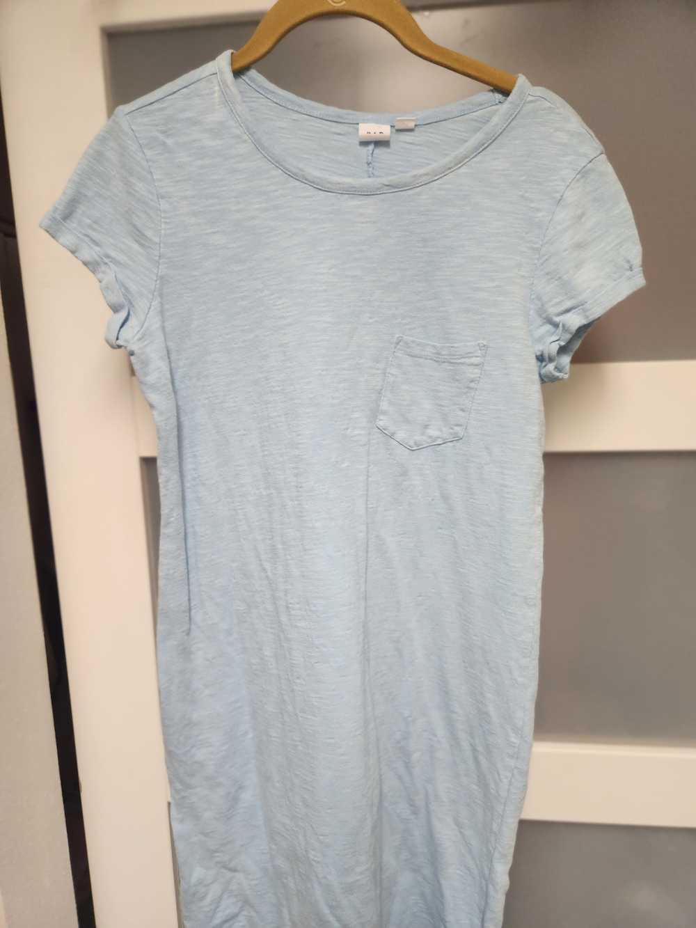 GAP Light Blue Short Sleeve Tee Dress with Pocket